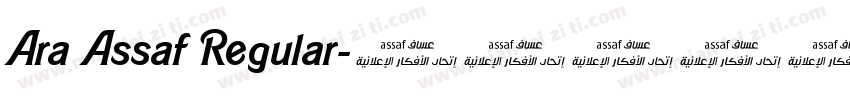 Ara Assaf Regular字体转换
